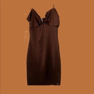 Cute brown dress (“S”)